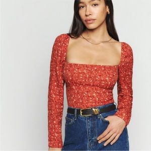 NWT reformation demi top in balsam